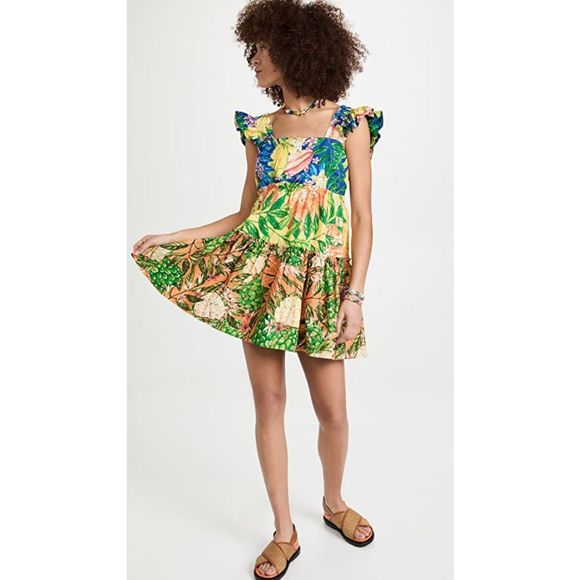 Farm Rio
Caipirinha Tiered Cotton Minidress - Picture 4 of 10